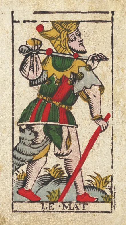 Le Mat, arcane 0 du Tarot de Marseille de Nicolas Conver