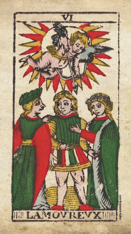 L'Amoureux, arcane VI du Tarot de Marseille de Nicolas Conver