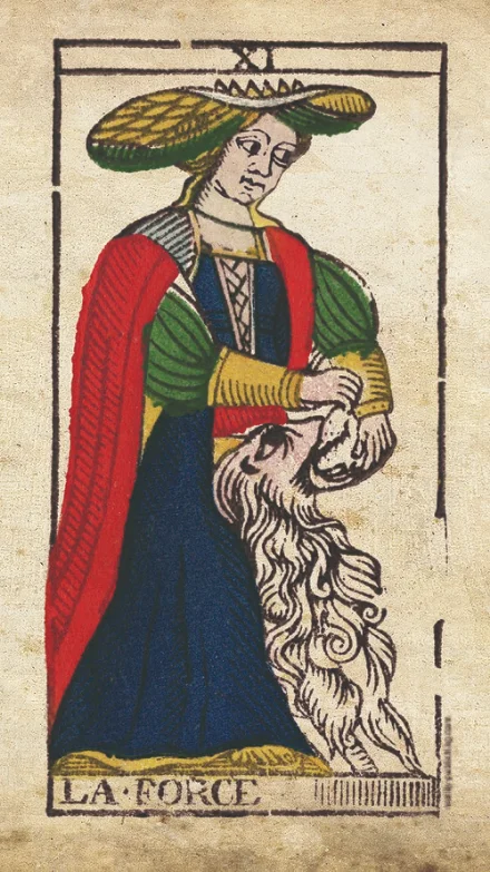 La Force, arcane XI du Tarot de Marseille de Nicolas Conver